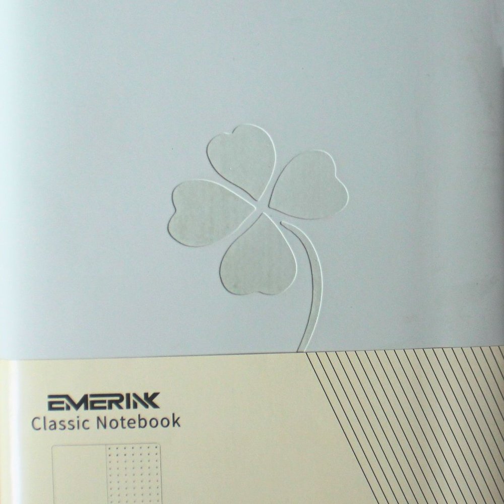 NEW Dotted Notebook Hardcover Emerink Shamrock